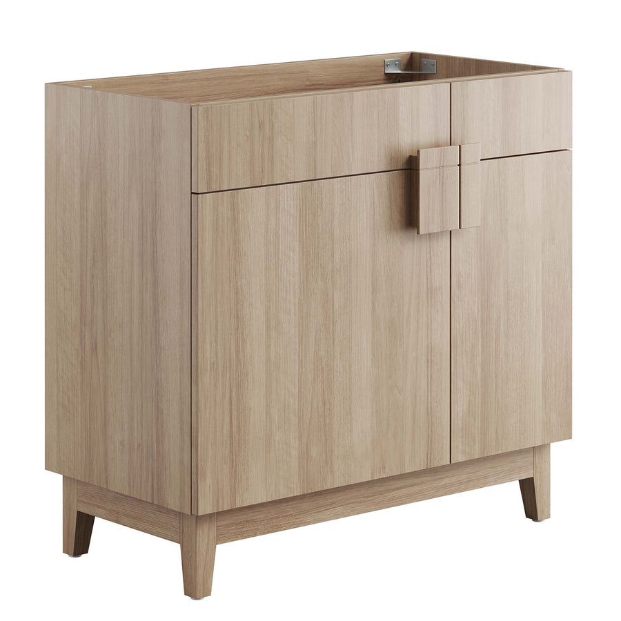 Summit 36" Bathroom Vanity Cabinet (Sink Basin Not Included) in Oak