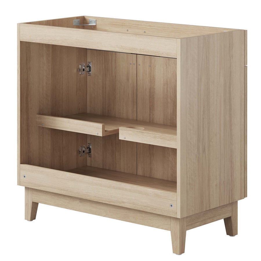 Summit 36" Bathroom Vanity Cabinet (Sink Basin Not Included) in Oak
