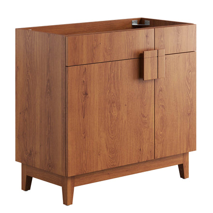 Miles 36" Bathroom Vanity Cabinet (Sink Basin Not Included) in Walnut