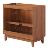 Summit 36" Bathroom Vanity Cabinet (Sink Basin Not Included) in Walnut