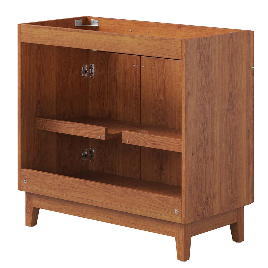 Summit 36" Bathroom Vanity Cabinet (Sink Basin Not Included) in Walnut