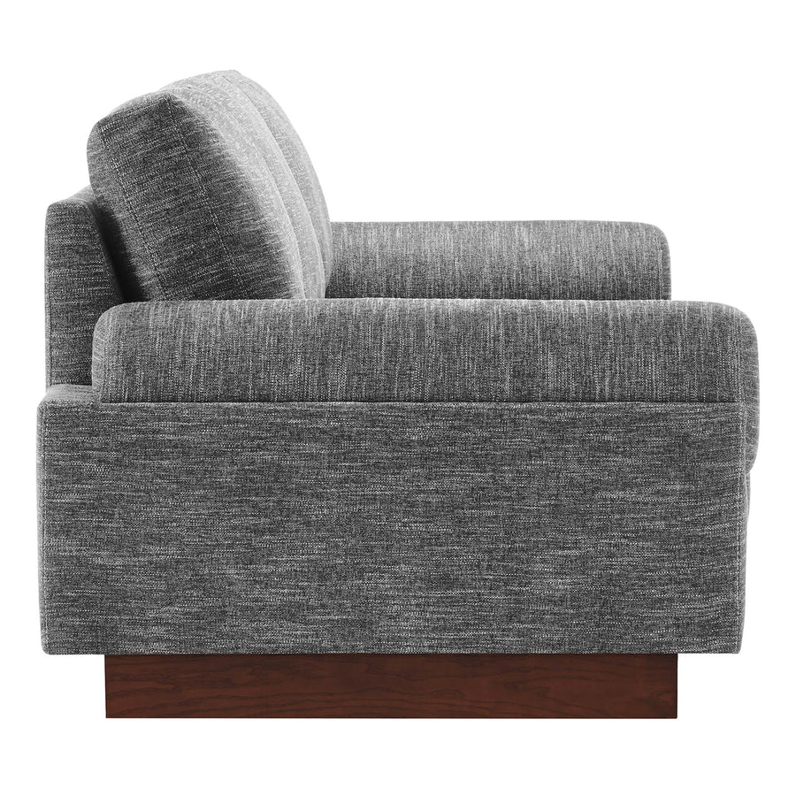Seamus Upholstered Fabric Sofa in Gray