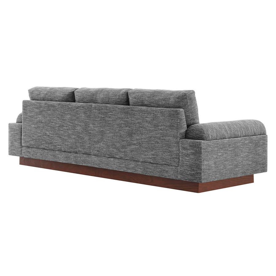 Seamus Upholstered Fabric Sofa in Gray