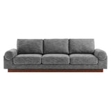 Seamus Upholstered Fabric Sofa in Gray