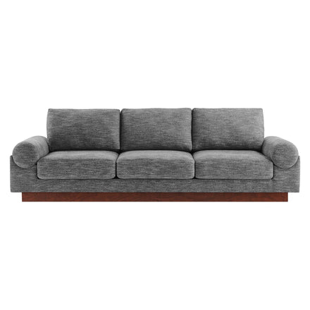Oasis Upholstered Fabric Sofa in Gray