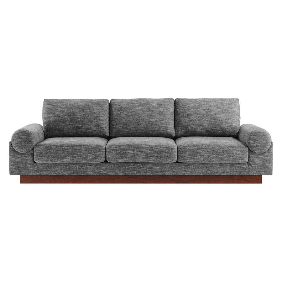 Seamus Upholstered Fabric Sofa in Gray
