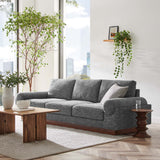 Seamus Upholstered Fabric Sofa in Gray