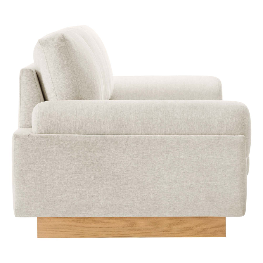 Seamus Upholstered Fabric Sofa in Ivory