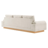 Seamus Upholstered Fabric Sofa in Ivory