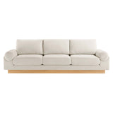 Seamus Upholstered Fabric Sofa in Ivory
