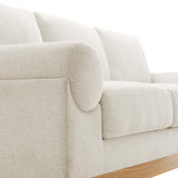 Seamus Upholstered Fabric Sofa in Ivory