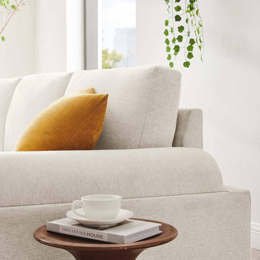 Seamus Upholstered Fabric Sofa in Ivory