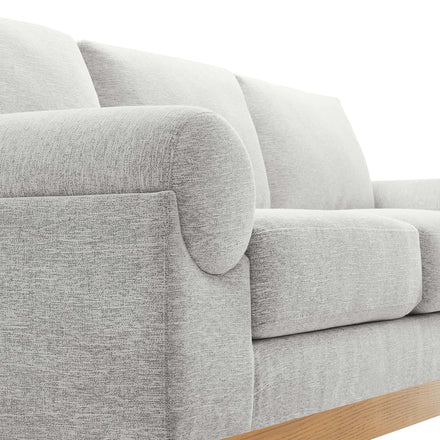 Oasis Upholstered Fabric Sofa in Light Gray