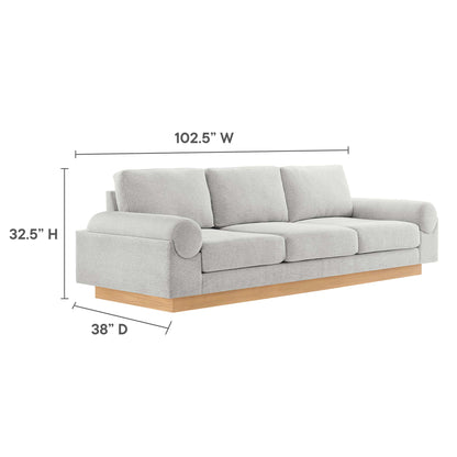 Oasis Upholstered Fabric Sofa by Furniture for America