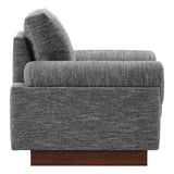 Seamus Upholstered Fabric Armchair in Gray
