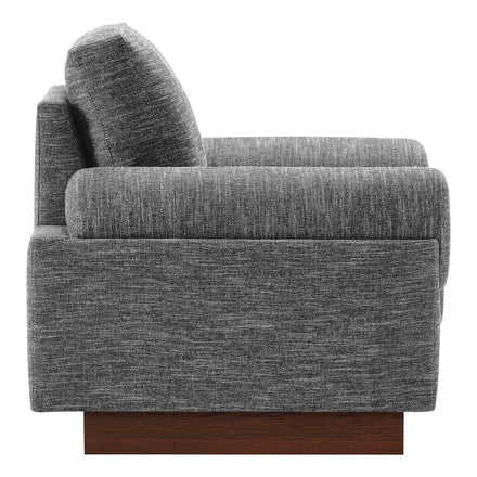 Oasis Upholstered Fabric Armchair in Gray