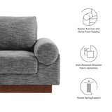 Seamus Upholstered Fabric Armchair in Gray