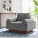 Seamus Upholstered Fabric Armchair in Gray