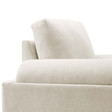Seamus Upholstered Fabric Armchair in Ivory