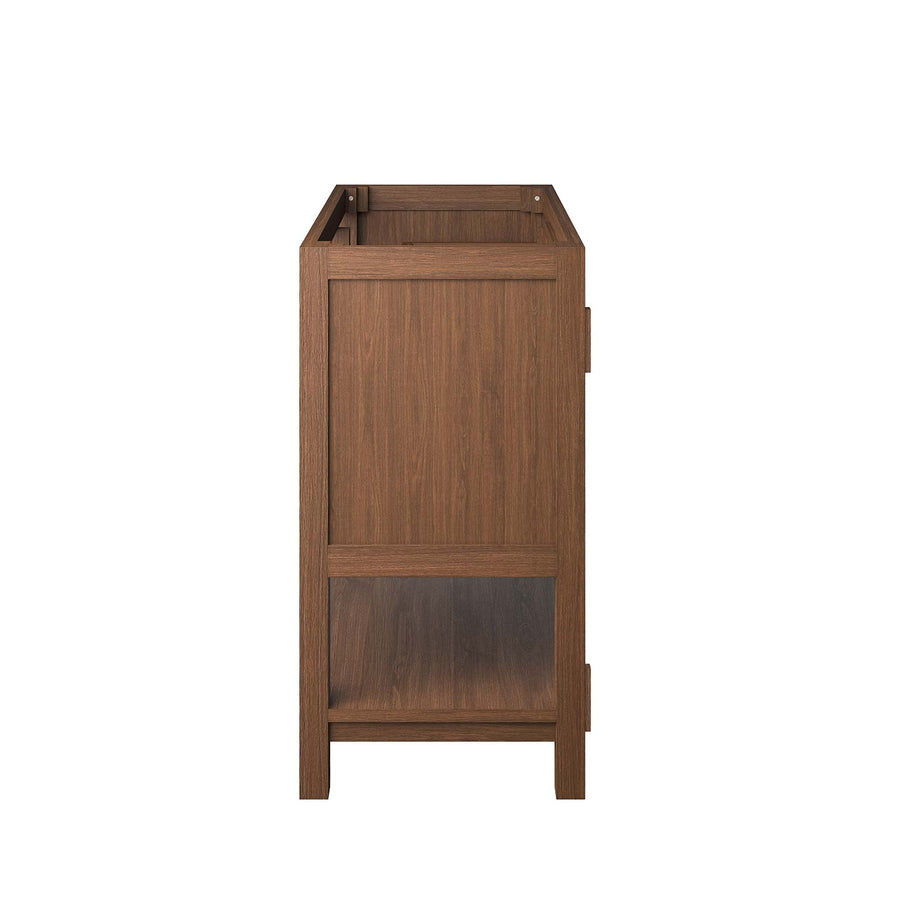 Tramontana 36" Wood Bathroom Vanity Cabinet (Sink Basin Not Included) in Walnut
