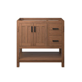 Tramontana 36" Wood Bathroom Vanity Cabinet (Sink Basin Not Included) in Walnut