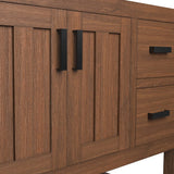 Tramontana 36" Wood Bathroom Vanity Cabinet (Sink Basin Not Included) in Walnut