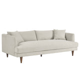 Manor Down Filled Overstuffed Sofa in Ivory Fabric