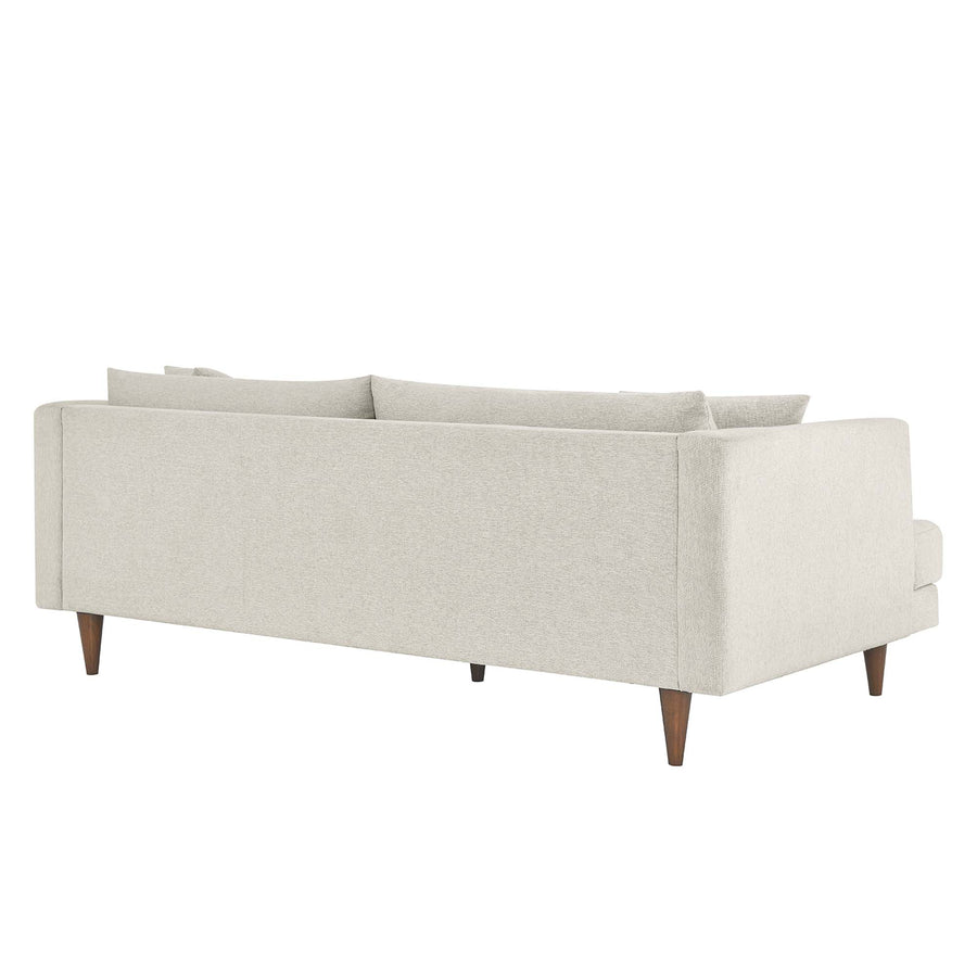 Manor Down Filled Overstuffed Sofa in Ivory Fabric