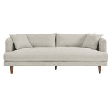 Manor Down Filled Overstuffed Sofa in Ivory Fabric