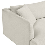 Manor Down Filled Overstuffed Sofa in Ivory Fabric