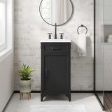 Clover 18" Bathroom Vanity in White black