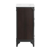 Clover 18" Bathroom Vanity in White black