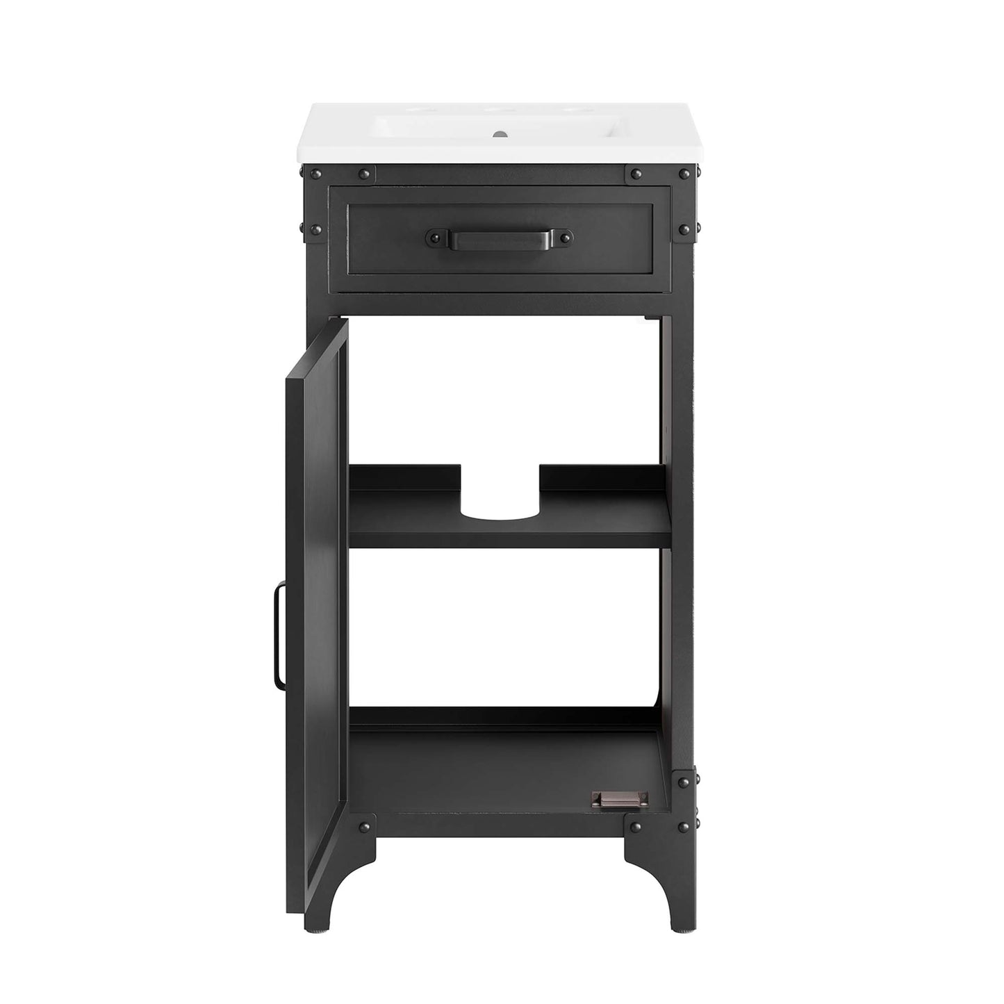 Steamforge 18" Bathroom Vanity by Furniture For America