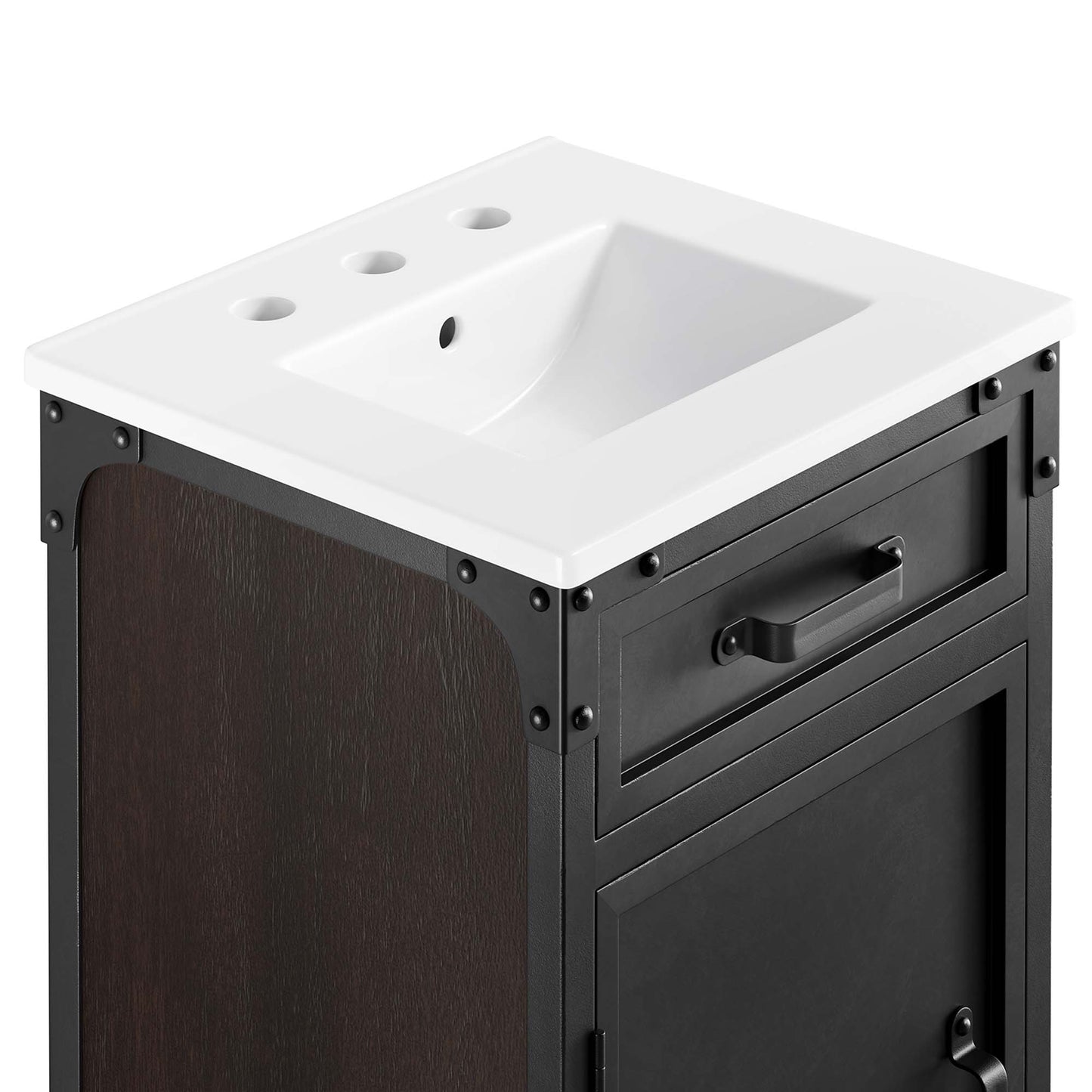 Steamforge 18" Bathroom Vanity by Furniture For America