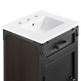 Clover 18" Bathroom Vanity in White black