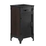 Clover 18" Bathroom Vanity in Black Black