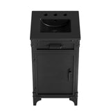 Clover 18" Bathroom Vanity in Black Black