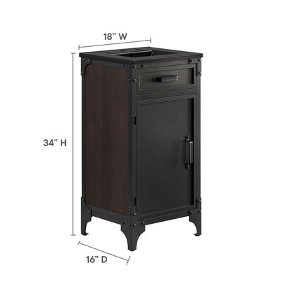 Steamforge 18" Bathroom Vanity by Furniture For America