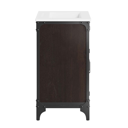 Steamforge 24" Bathroom Vanity in White Black