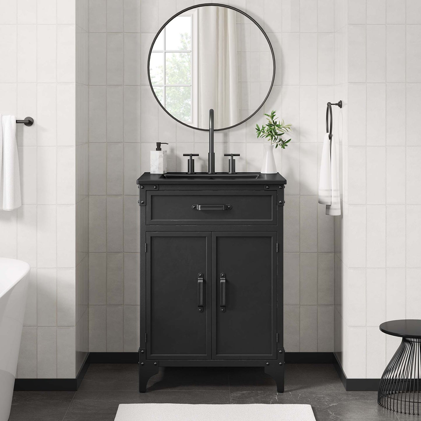Steamforge 24" Bathroom Vanity by Furniture For America