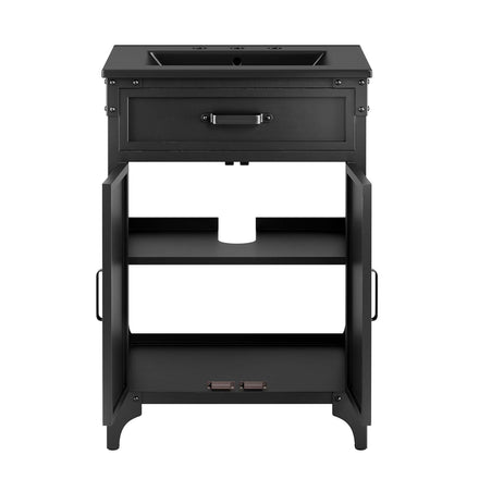 Steamforge 24" Bathroom Vanity in Black Black