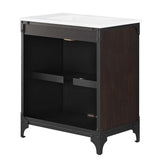 Clover 30" Bathroom Vanity in White Black