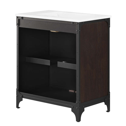 Steamforge 30" Bathroom Vanity by Furniture For America