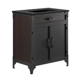 Clover 30" Bathroom Vanity in Black Black