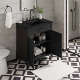 Clover 30" Bathroom Vanity in Black Black
