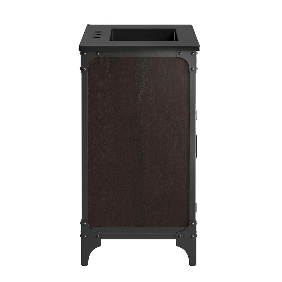 Clover 30" Bathroom Vanity in Black Black
