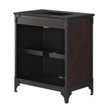 Clover 30" Bathroom Vanity in Black Black