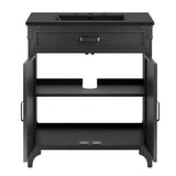 Clover 30" Bathroom Vanity in Black Black