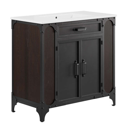 Steamforge 36" Bathroom Vanity by Furniture For America