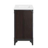 Clover 36" Bathroom Vanity in White Black